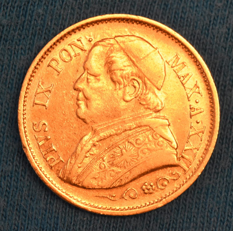 Vatikan - 10 Lire Pius IX - 1867 (2).JPG