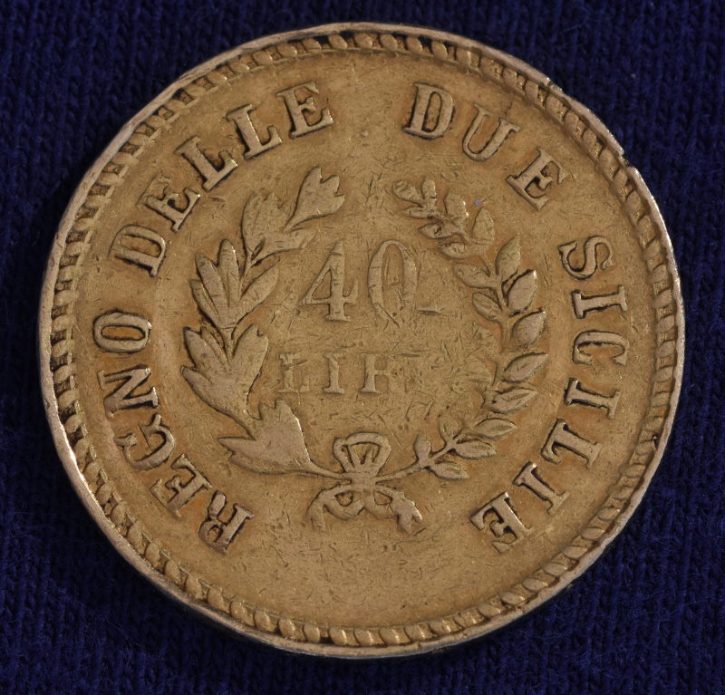 Neapel - 1813 - 40 Lire Gioacchino Murat (1).JPG