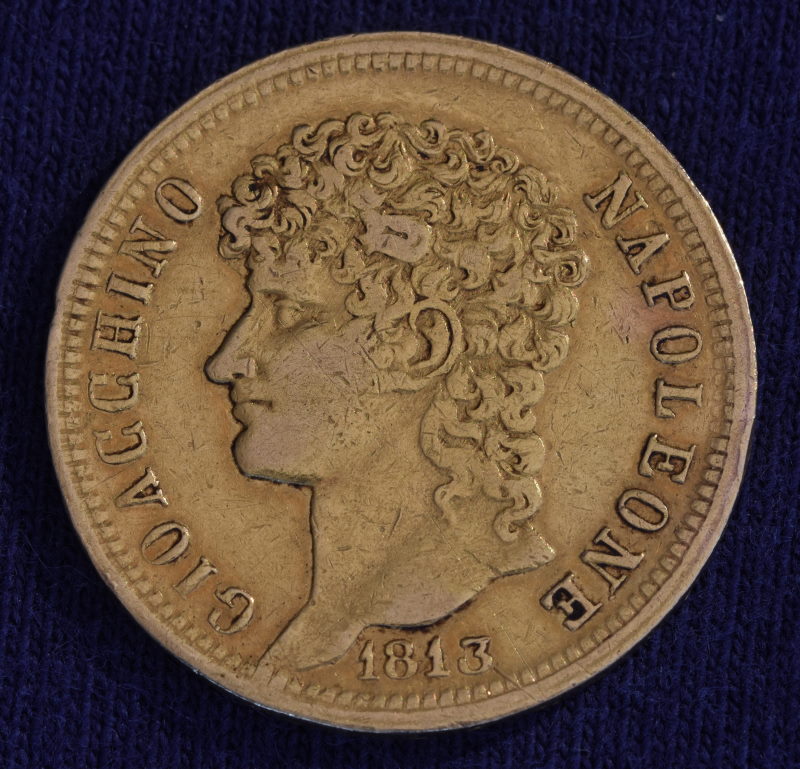 Neapel - 1813 - 40 Lire Gioacchino Murat (2).JPG