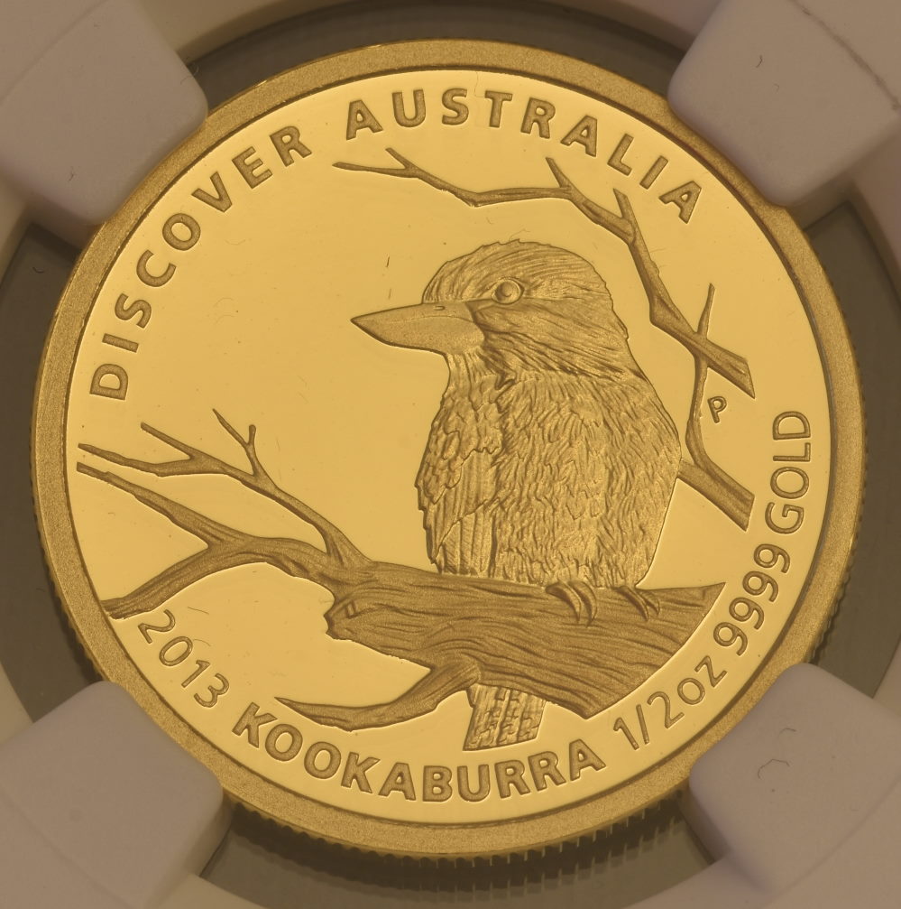 Australien - Discover Australia 2013 Kookaburra 1-2 Oz - PF70 - Bildseite.JPG