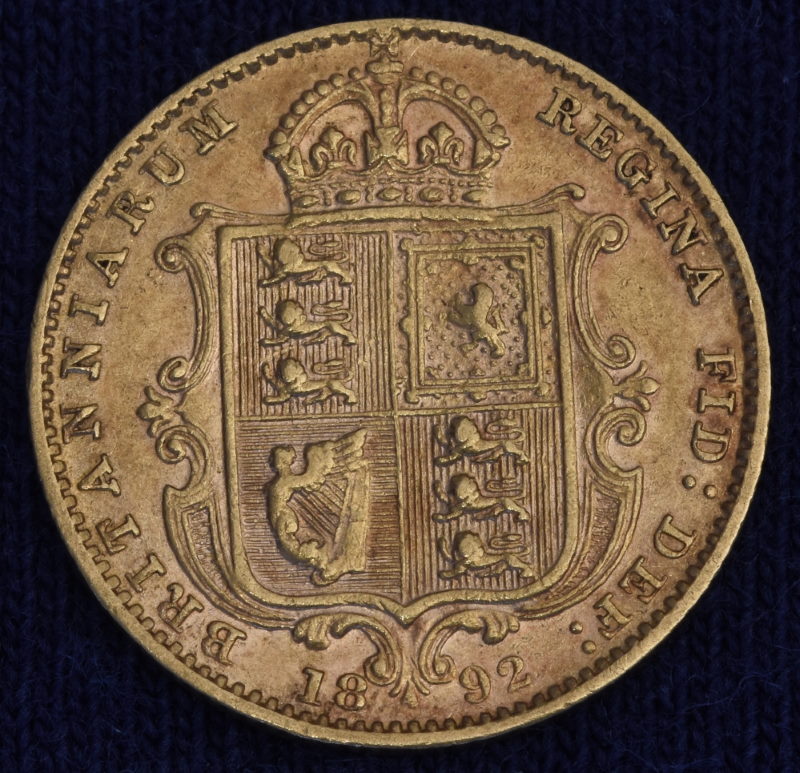 Half Sovereign Victoria Jubilee Wappen - 1892 (1).JPG
