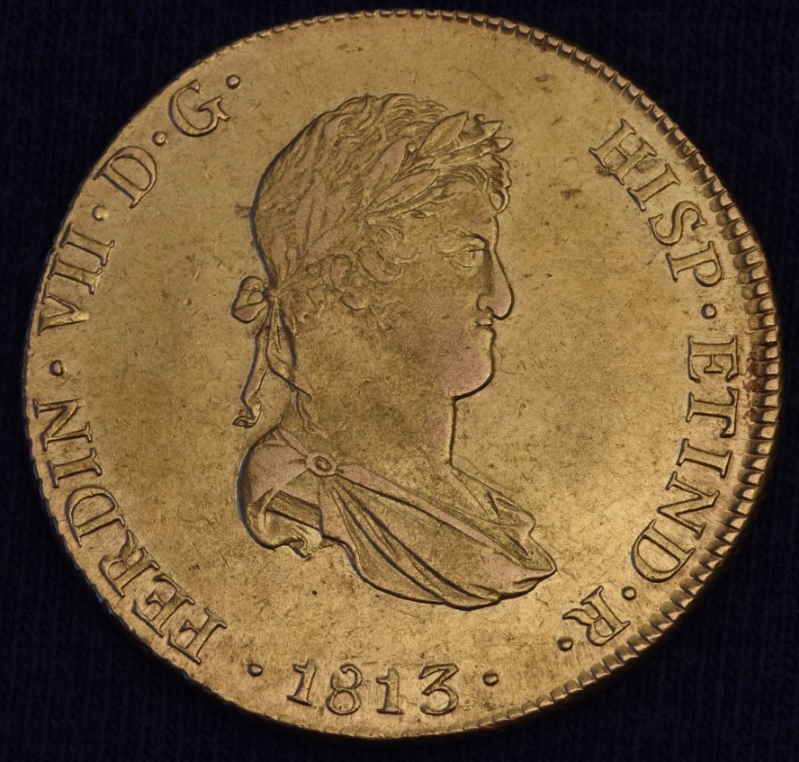 Peru (Lima) - 8 Escudos - 1813 - Ferdinant VII (1).JPG